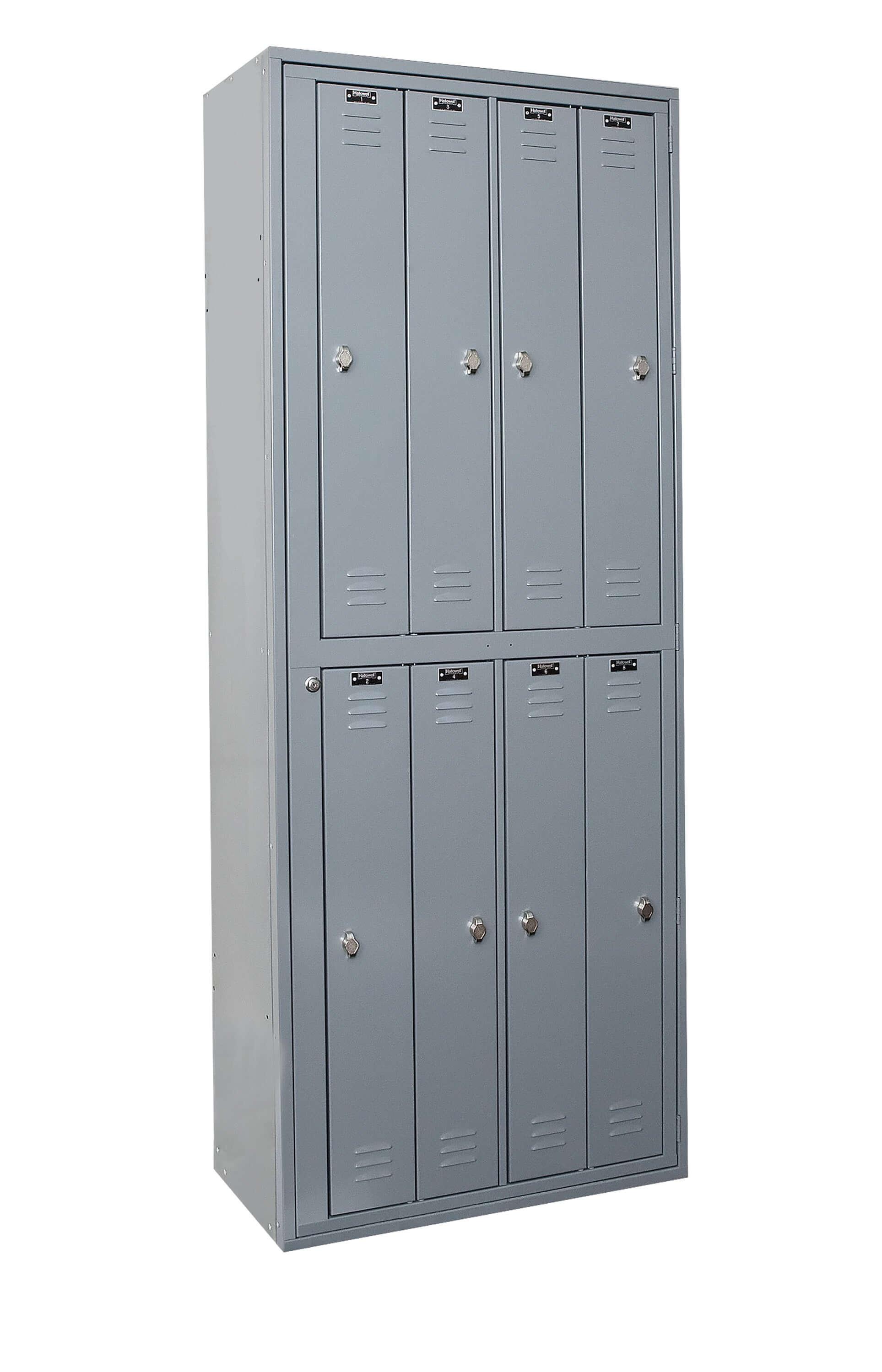 8-Person Uniform Exchange Locker — 2 Tier, 4 Wide - Your Locker Store